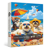 Sonnenschein Urlaub Welpen Puzzle 1000 Stücke