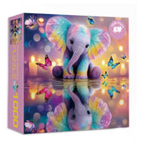 Rainbow Elephant Jigsaw Puzzle 1000 Piece