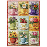 Blooming Teacups Jigsaw Puzzle 1000 Pieces