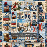 Patchwork d'hiver Puzzle 1000 pièces