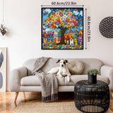 Colorful Village Jigsaw Puzzles 1000 Pieces