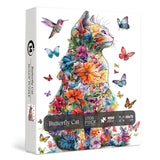 Butterfly Cat Jigsaw Puzzle 1000 Piece