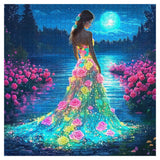 Casse-tête Lady Rose au Clair de Lune 1000 Pièces