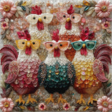 Fancy Roosters Jigsaw Puzzle 1000 Piece