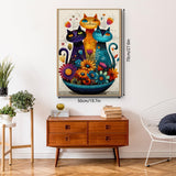 Floral Cats Jigsaw Puzzle 1000 Piece