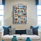 Patchwork d'hiver Puzzle 1000 pièces