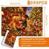 Animaux mignons et veille de Noël Puzzle 1000 pièces