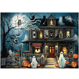 Ghostly Night Home Jigsaw Puzzle 1000 Pieces