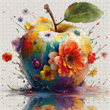 Puzzles Apple en fleurs de couleur 1000 pièces