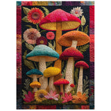 Puzzle Champignon Quilt 1000 pièces