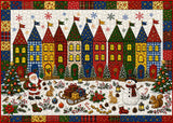 Quilted Christmas Town Jigsaw Puzzle 1000 Pieces