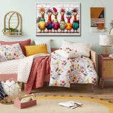 Crazy Colorful Chickens Jigsaw Puzzle 1000 Pieces