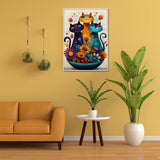 Floral Cats Jigsaw Puzzle 1000 Piece