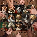 Royaler Hundeporträt-Puzzle 1000 Teile
