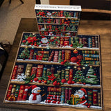 Christmas Bookshelf Jigsaw Puzzles 1000 Pieces