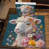 Flower Sheep Jigsaw Puzzle 1000 Piece
