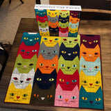 Colorful Cat Faces Jigsaw Puzzle 1000 Pieces