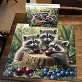 Raccoons Berry Time Jigsaw Puzzle 1000 Piece