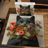 Flower Cat Jigsaw Puzzle 1000 Pieces