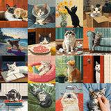 Cat's Daily Life Jigsaw Puzzle 1000 Pieces