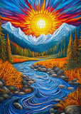 Dreamy Mountains Rivers Jigsaw Puzzle 1000 Pieces