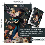 Floral Peacock Jigsaw Puzzle 1000 Piece