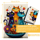 Floral Cats Jigsaw Puzzle 1000 Piece