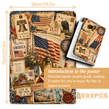 Vintage Americana Collage Puzzle 1000 Teile