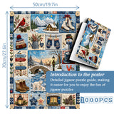 Patchwork d'hiver Puzzle 1000 pièces