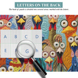 Colorful Clucks Jigsaw Puzzle 1000 Piece