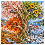 Arbre des saisons Puzzle 1000 pièces