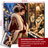 Snowy notte gioielli strada Jigsaw Puzzle 1000 pezzi