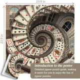 Card spiral staircase Jigsaw Puzzle 1000 Piece