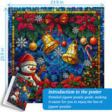 Mosaic Christmas Bells Jigsaw Puzzles 1000 Pieces