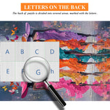 Puzzle papillon et muse 1000 pièces