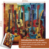 Fabric Guitar Jigsaw Puzzles 1000 Pieces