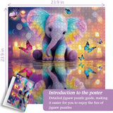 Rainbow Elephant Jigsaw Puzzle 1000 Piece