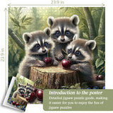 Raccoons Berry Time Jigsaw Puzzle 1000 Piece