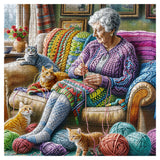 Grandma's Knitting Time Jigsaw Puzzle 1000 Pieces