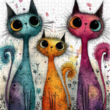 Agile Cat Group Jigsaw Puzzle 1000 Pieces