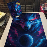 Cosmic Wolf Jigsaw Puzzle 1000 Pieces