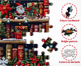 Christmas Bookshelf Jigsaw Puzzles 1000 Pieces