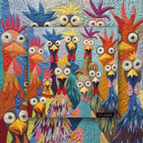 Colorful Clucks Jigsaw Puzzle 1000 Piece