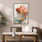 Puzzle en bois de poissons Koi fleuris, 1000 pièces