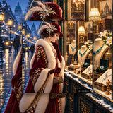 Snowy notte gioielli strada Jigsaw Puzzle 1000 pezzi