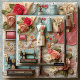 Puzzle Atelier di cucito floreale 1000 pezzi
