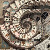 Card spiral staircase Jigsaw Puzzle 1000 Piece