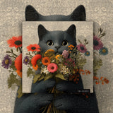 Flower Cat Jigsaw Puzzle 1000 Pieces
