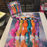 Puzzle papillon et muse 1000 pièces