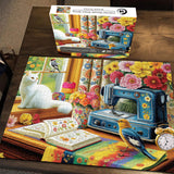 Rompecabezas de Primavera con Hilos Coloridos de 1000 Piezas